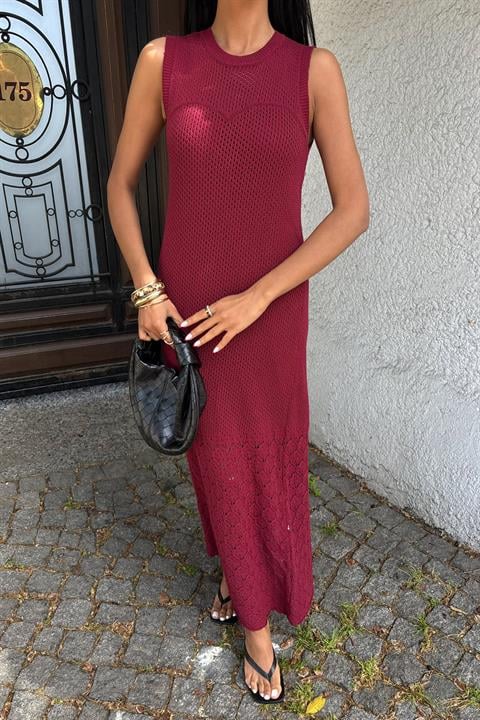 Afro Openwork Maxi Dress 2796