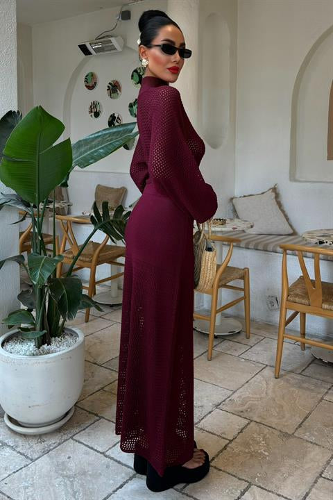 Openwork Knitwear Dress 2854