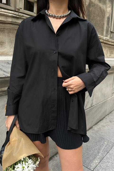 Alexis Lace Back Oversized Shirt 3336-08