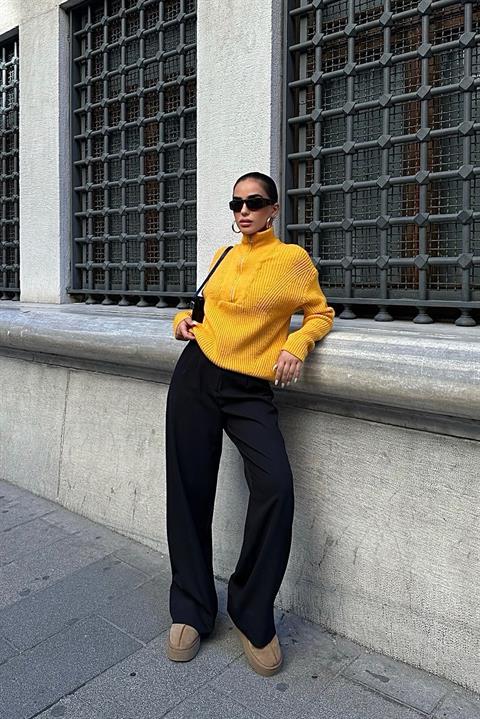 Allen Zippered Knitwear Sweater 1236-01