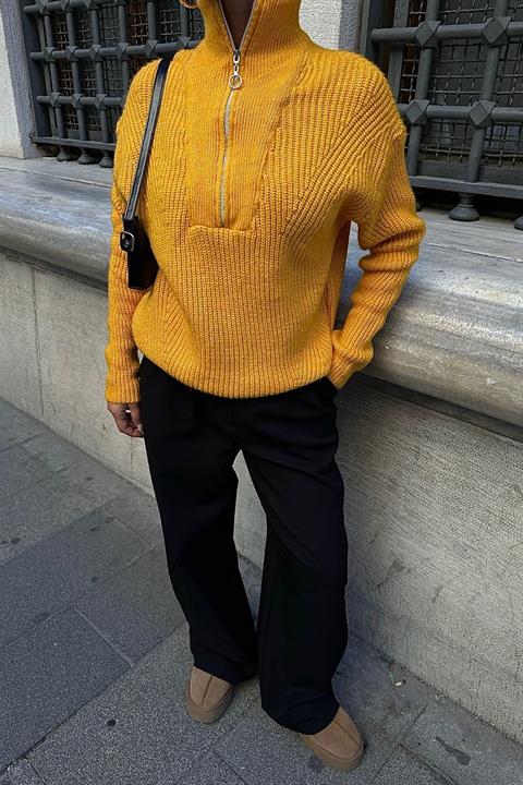 Allen Zippered Knitwear Sweater 1236-01