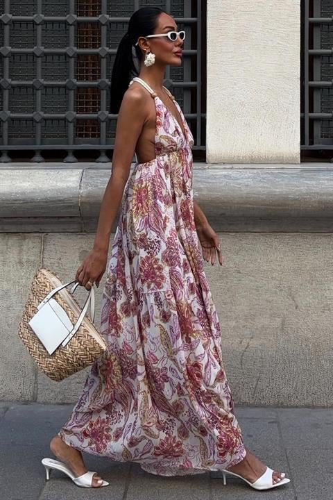 Amelia Backless Chiffon Dress 2614