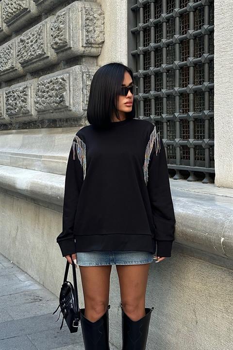Angelina Metallized Pendulum Sweatshirt 8048 -08
