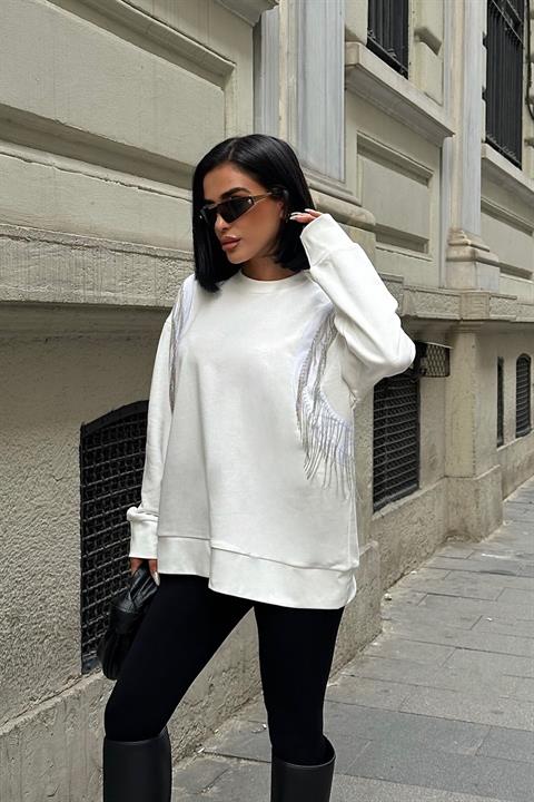 Angelina Metallized Pendulum Sweatshirt 8048 -08