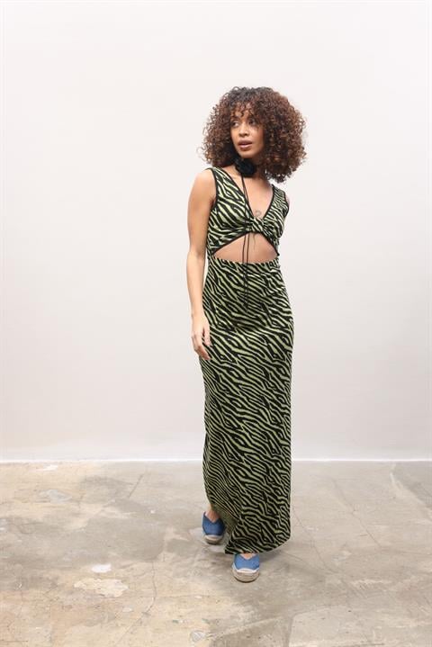 Bellatrix Cut Out Jacquard Dress 2677-8