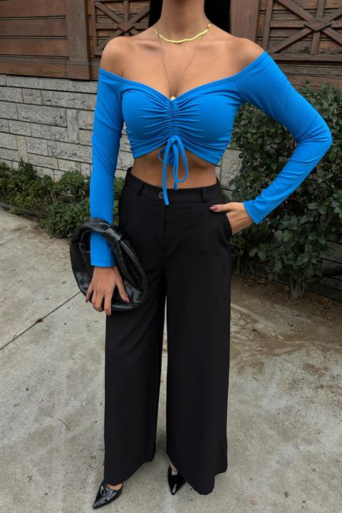 Wide Leg Palazzo Trousers 0080