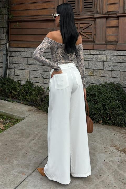 Wide Leg Palazzo Trousers 0080