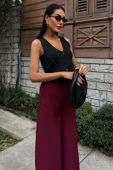 Wide Leg Palazzo Trousers 0080