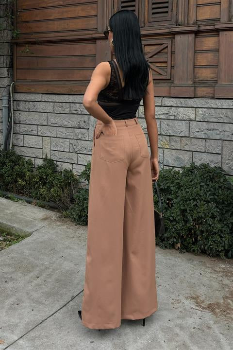 Wide Leg Palazzo Trousers 0080