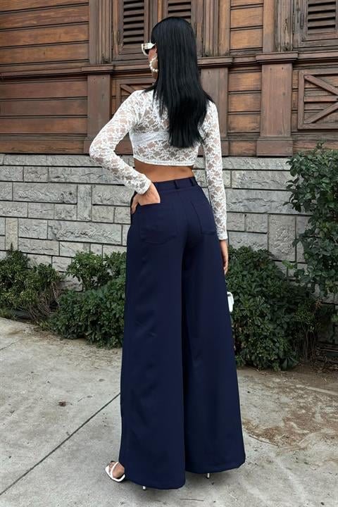 Wide Leg Palazzo Trousers 0080