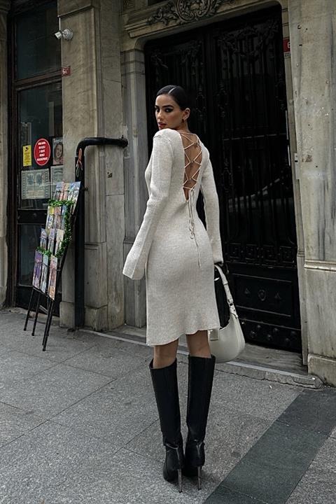 Brigita Backless Knitwear Dress 2532-01