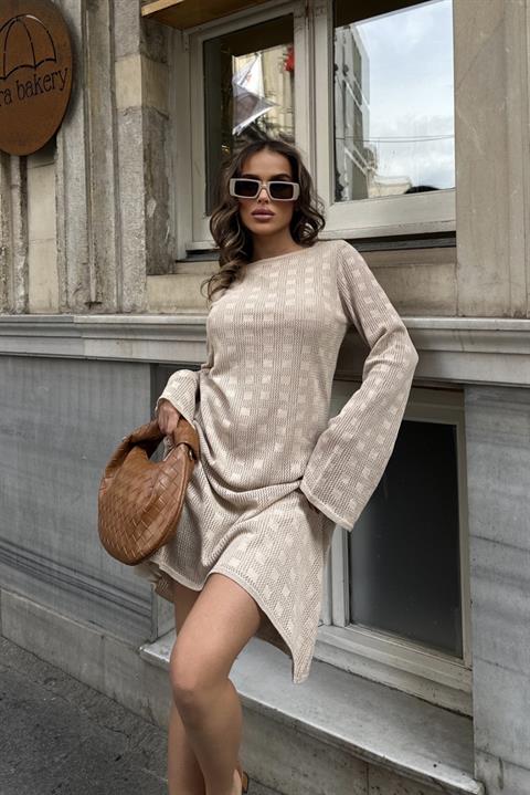 Chloe Openwork Backless Dress 2760