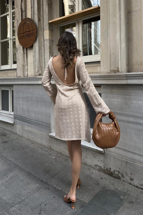 Chloe Openwork Backless Dress 2760