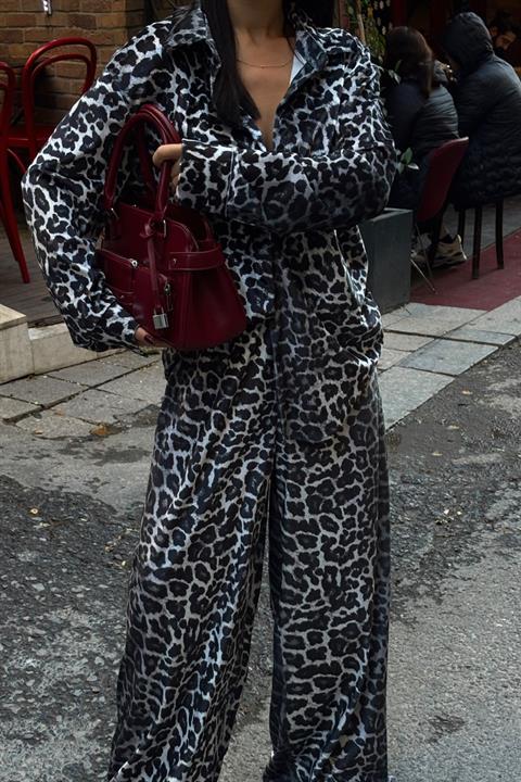 Cosy Animal Pattern Velvet Set 9918