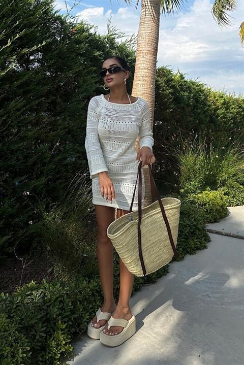 Daisy Crochet Mini Dress 2560-01