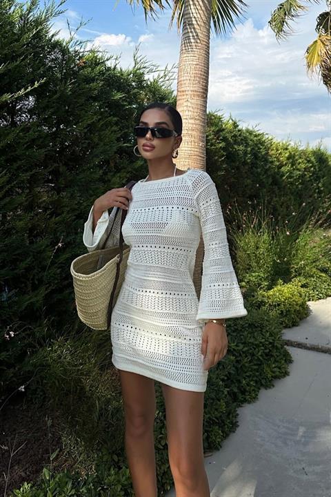 Daisy Crochet Mini Dress 2560-01
