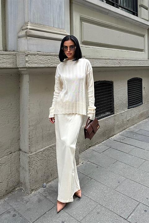 Darcy Skirt Blouse Knitwear Set 9969
