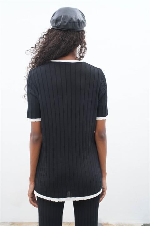 Dex Knitted T-Shirt and Trousers Double Set 9927