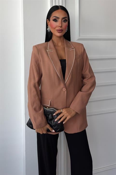Hardy Stone Detail Blazer Jacket 6104-08