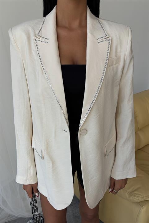 Hardy Stone Detail Blazer Jacket 6104-08