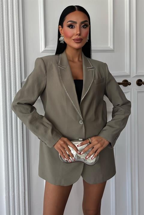 Hardy Stone Detail Blazer Jacket 6104-08