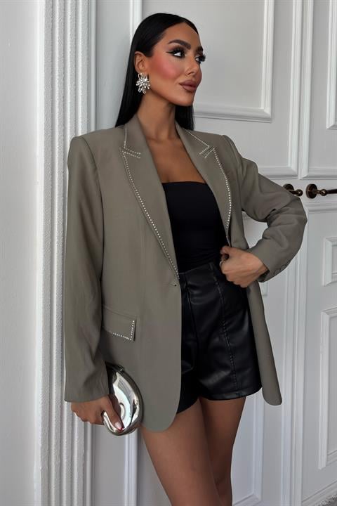 Hardy Stone Detail Blazer Jacket 6104-08