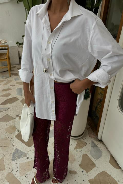 Lace Trousers with Lining 0081