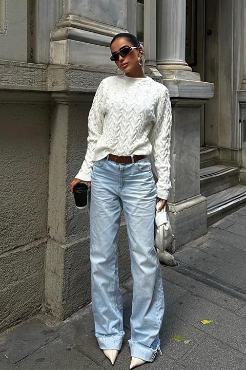 Pearl Detailed Sweater 1354