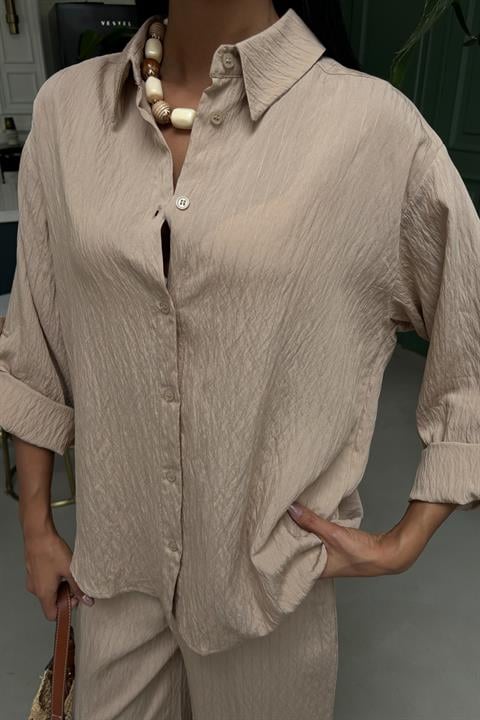 Self-Embossed Striped Double Casual Suit 10146