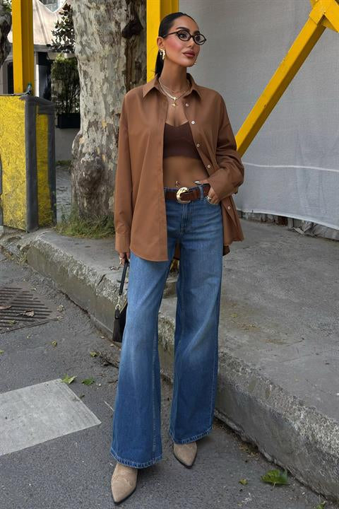 Classic Oversize Poplin Shirt 3421
