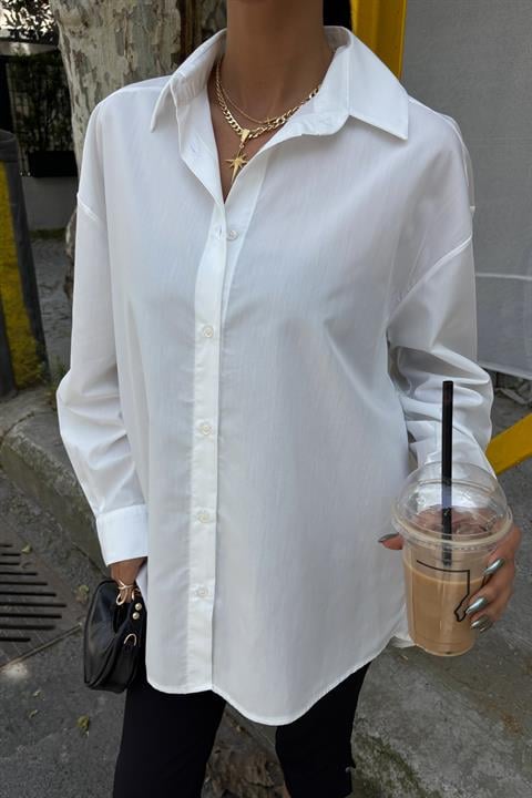 Classic Oversize Poplin Shirt 3421
