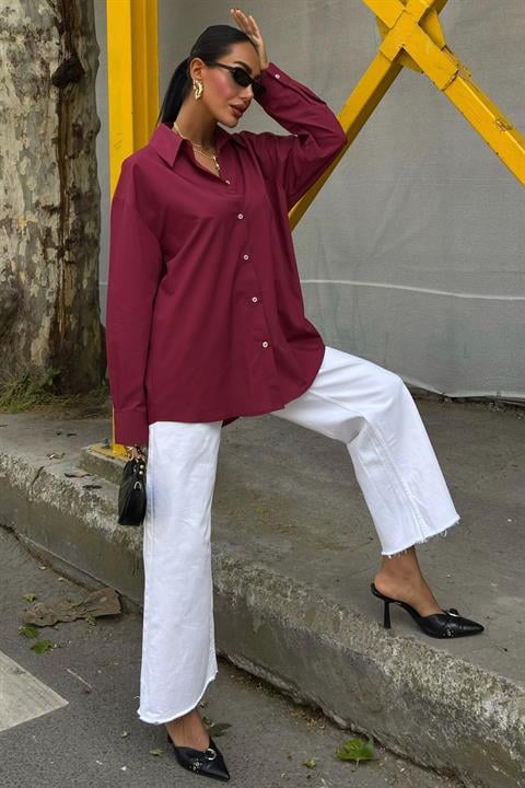 Classic Oversize Poplin Shirt 3421