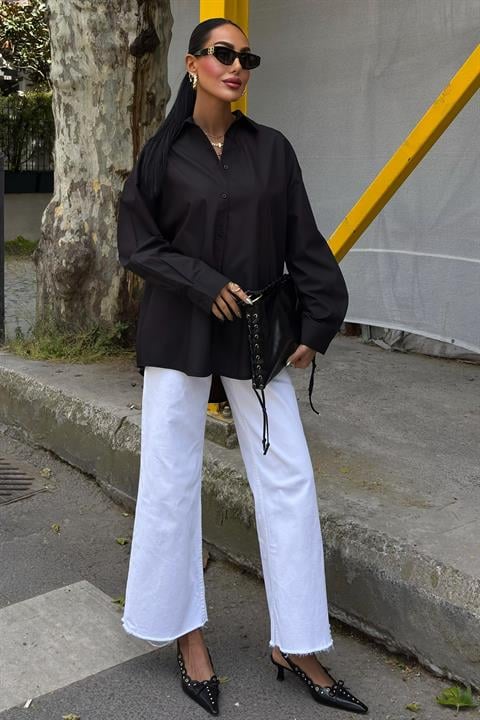 Classic Oversize Poplin Shirt 3421