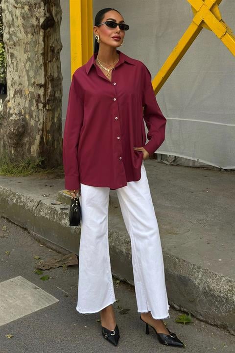 Classic Oversize Poplin Shirt 3421