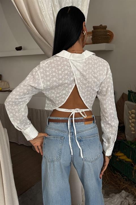 Kristen Low-Rise Crop Shirt 3253-08