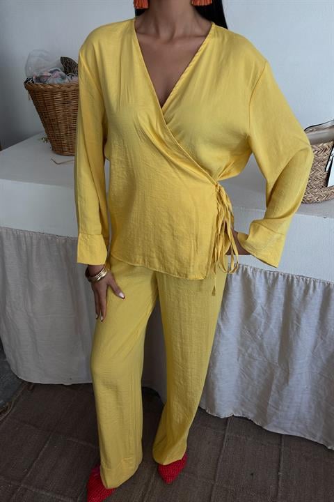 Double Breasted Model Classic Trousers Linen Suit 10191