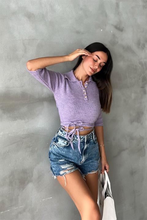 Loris Tie Crop Knitwear 1062-02