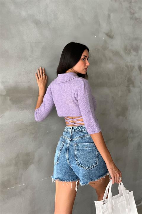 Loris Tie Crop Knitwear 1062-02