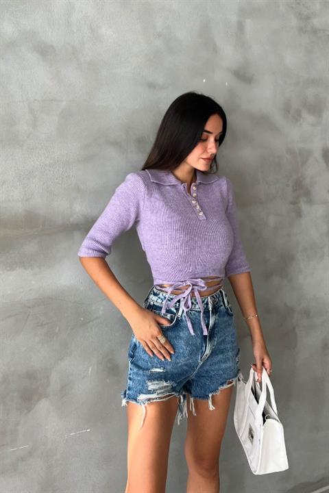 Loris Tie Crop Knitwear 1062-02