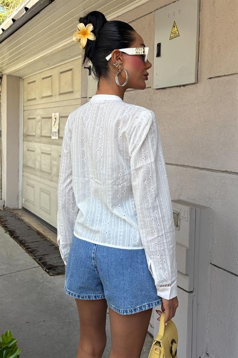 Madison Scalloped Shirt 3259-08