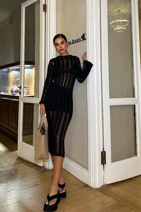 Marcella Crochet Midi Dress 2663-23