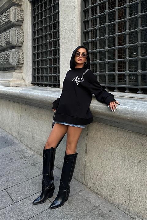 Marison Floral Embroidered Sweatshirt 8050 -08