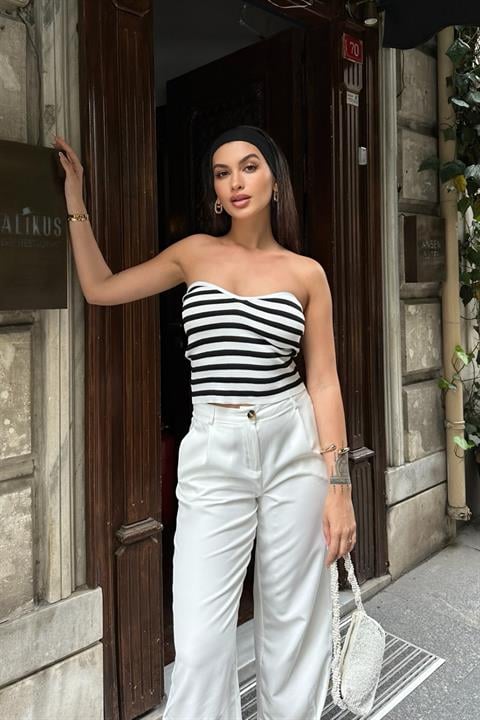 Mathilde Strapless Crop Top 3271-01