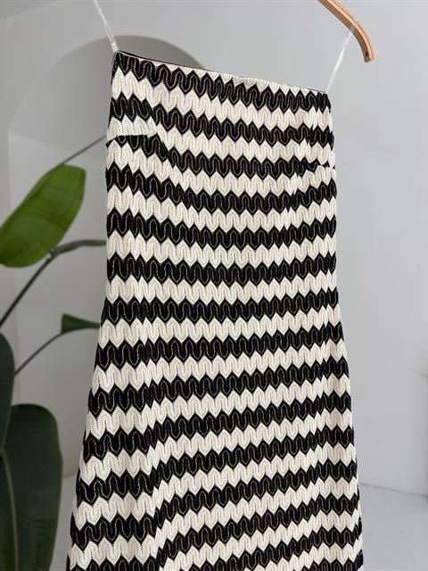 Maura Patterned Strapless Dress 2770