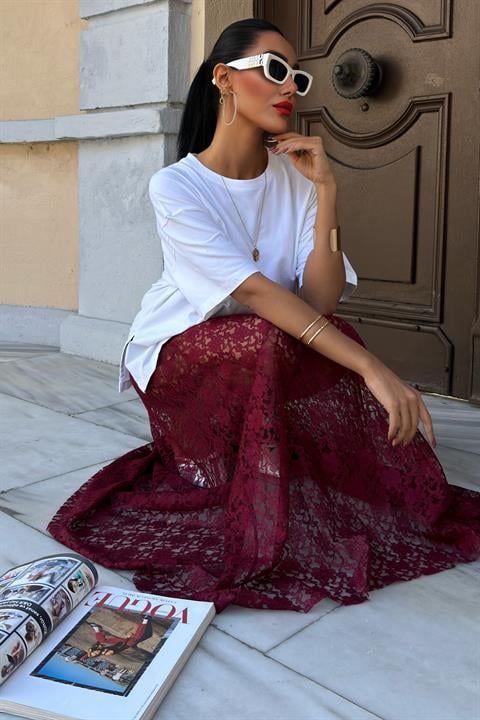 Maxi Lace Skirt 4047
