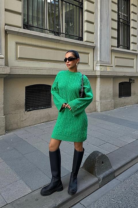 Melanie Knit Pattern Mini Dress 2537-02