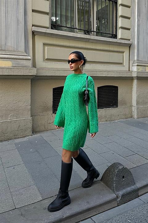 Melanie Knit Pattern Mini Dress 2537-02