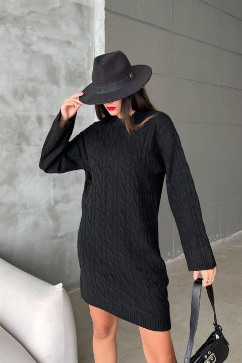 Melanie Knit Pattern Mini Dress 2537-02