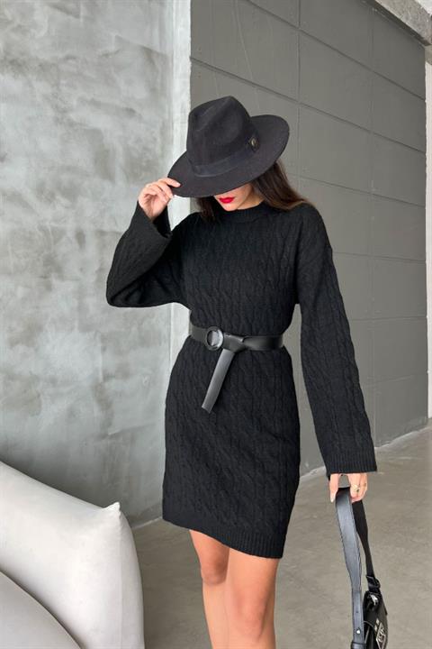 Melanie Knit Pattern Mini Dress 2537-02