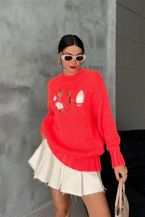 Midred Cut Out Knitwear Sweater 1200-09